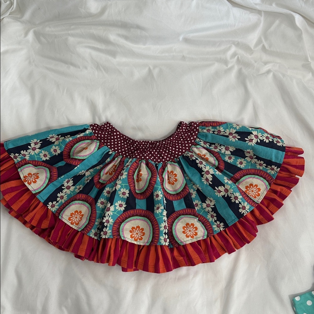 Persnickety Pink and White Skirt